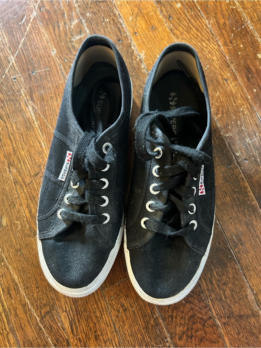 Superga Black Canvas Sneaker